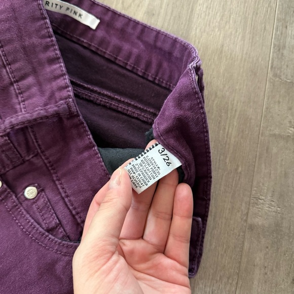 Celebrity Pink Plum Purple Mid Rise Skinny Jeans - Picture 5 of 6